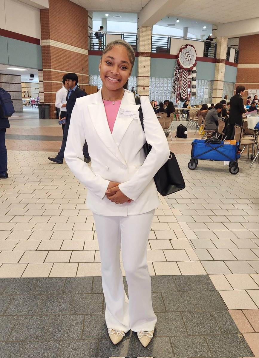 Shout-out to Jade Coleman for winning 1st place in the Gulf Coast TSA Regional Competition in Prepared Speech last weekend!