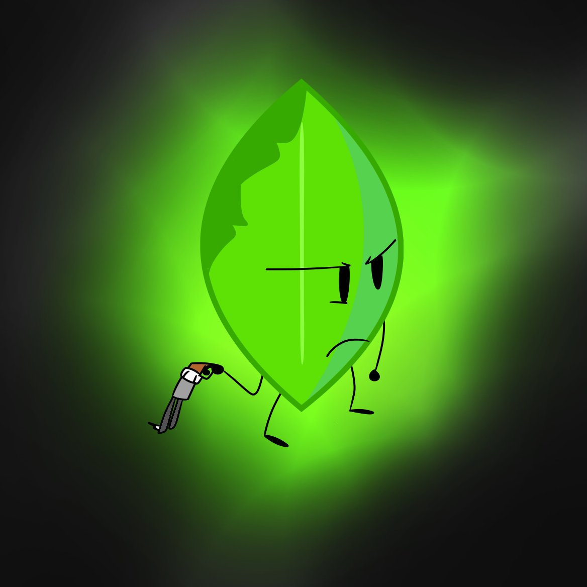 Draw Leafy for entertainment.#BFDI