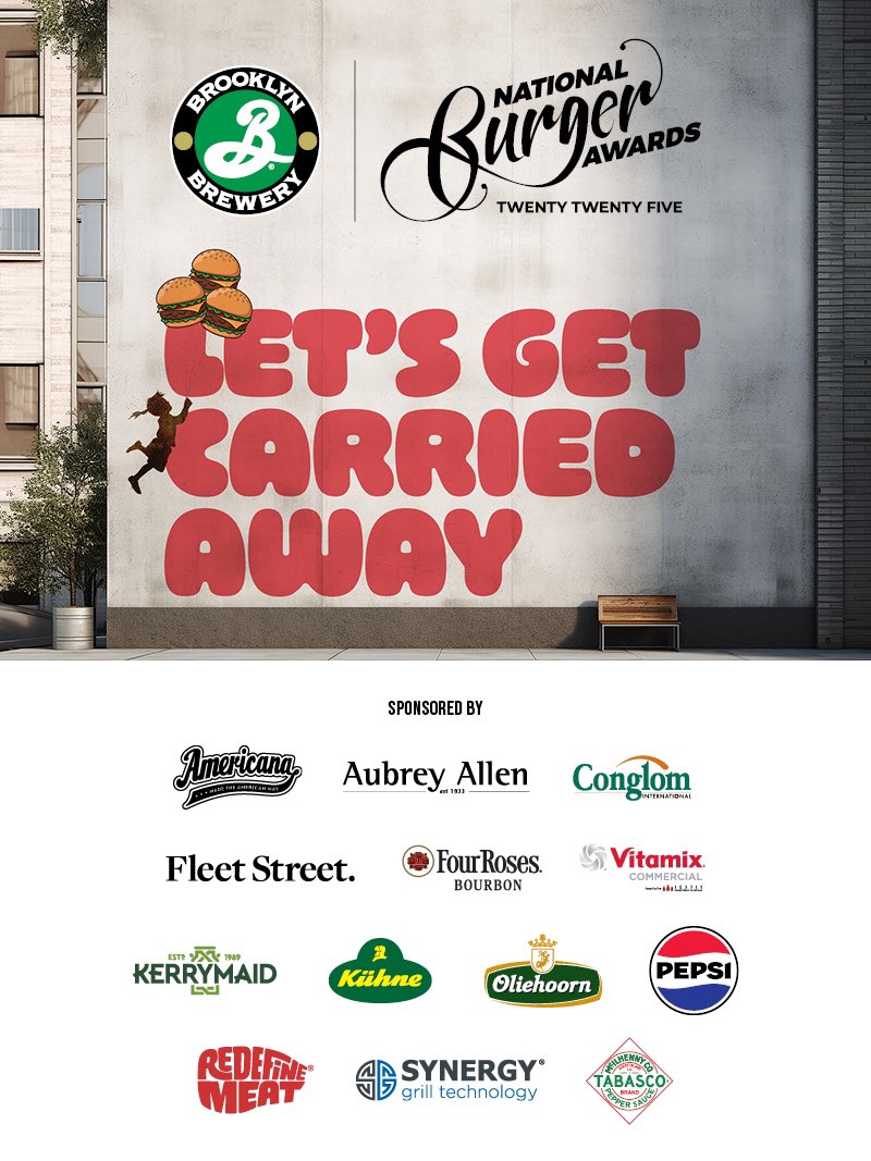 Thank you to all of this year’s sponsors: <a href="/BklynBreweryUK/">Brooklyn Brewery UK</a> <a href="/AmericanaBuns/">Americana Burger Buns</a> <a href="/AubreyAllen/">Aubrey Allen</a> Conglom International <a href="/FleetStreetPR/">Fleet Street.</a> <a href="/4RosesBourbon/">Four Roses Bourbon</a> <a href="/Vitamix/">Vitamix</a> <a href="/KerrymaidDairy/">KERRYMAID</a> <a href="/kuhne_uk/">Kühne UK</a> <a href="/Oliehoorn/">Oliehoorn</a> @Pepsi <a href="/RedefineMeat/">Redefine Meat</a> <a href="/synergygrill/">Synergy Grill Technology</a> <a href="/TABASCO/">TABASCO® Brand</a> 👏🏼