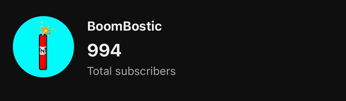 Almost there! 🤙🏻 Who will be the 1,000th?? #1k #youtube 

youtube.com/@mistaboombost…