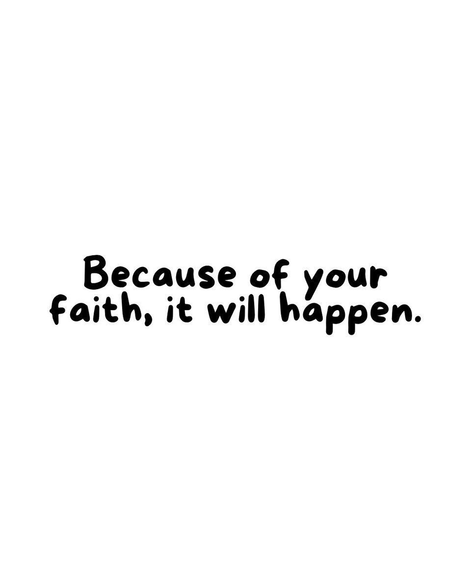 it will happen.