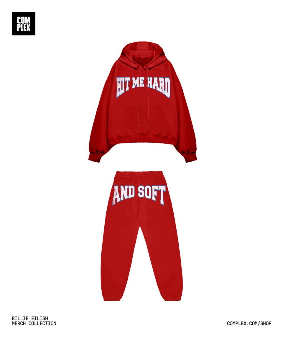 billieeilish's tweet image. Shop your favorite pieces from Billie’s HIT ME HARD AND SOFT collection, restocked only on Complex Shop BillieEilish.lnk.to/Complex