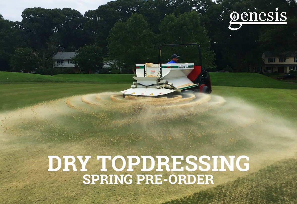 Spring is around the corner! Lock-in your topdressing pre-orders today by reaching out to our resident “Sandman” Todd Cowing or contacting your Genesis Rep for the best your course or turf can get!

mailchi.mp/genesisgreensu…
 
#Topdressing #GolfCourse #Turf #Spring