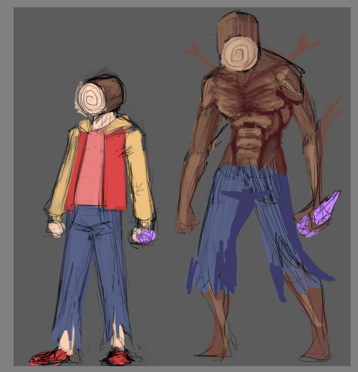 cambiando diseños para que el tronco ya no se ponga ropa de lesbiana