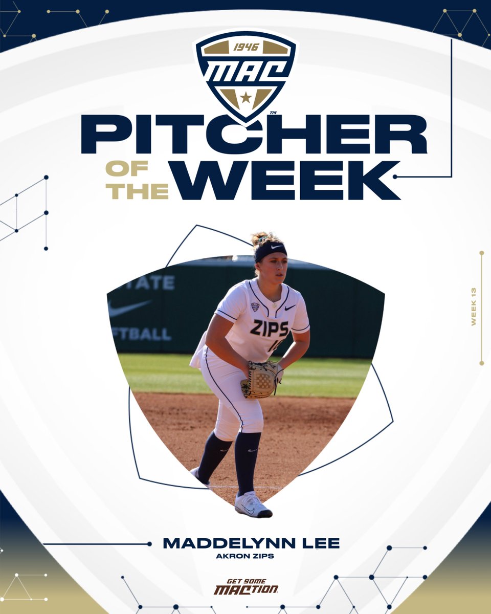 🥎 Pitcher of the Week 🥎

Freshman RHP Maddelynn Lee made her collegiate debut in the circle for the Zips, earning two wins including the season opener. For the weekend, she recoded a 0.58 earned run average in seven innings of work. She faced 44 batters and allowed only one
