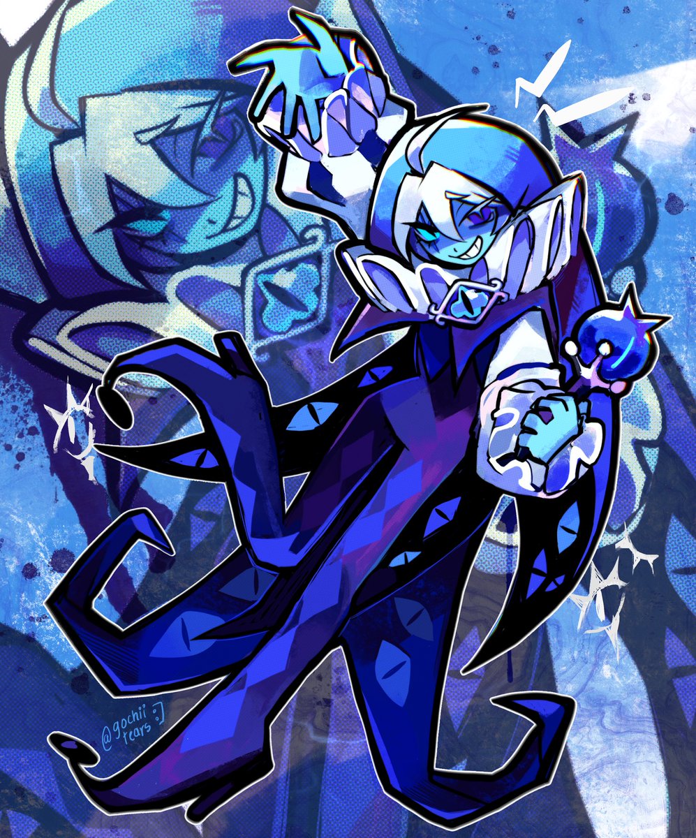 I drew Shadow Milk Cookie from CRK :]🥛♣️🃏