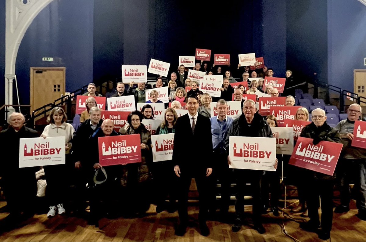 NeilBibby's tweet image. I am proud to have been selected as the @ScottishLabour candidate for Paisley at the 2026 Scottish Parliament election.
Congratulations to @CllrFrancesca on being selected in Inverclyde.
Thank you to all the local members for their support- I look forward to the campaign ahead.