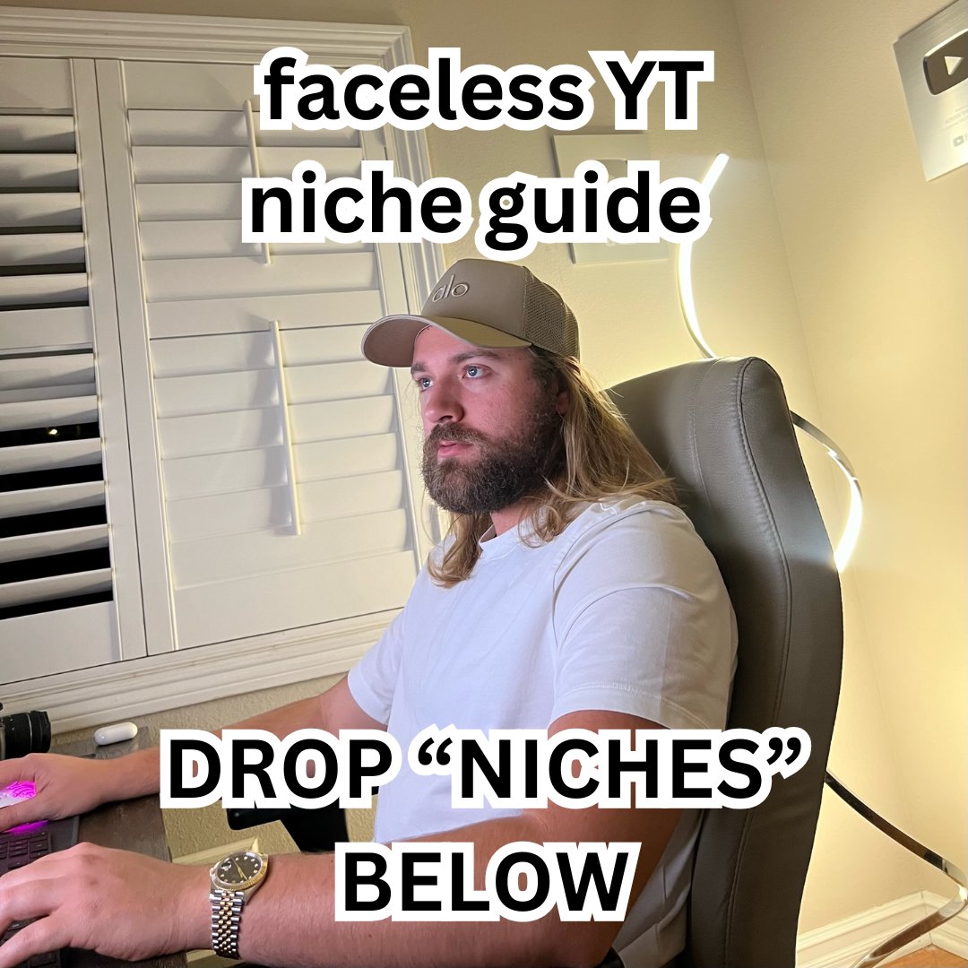 devoncnp's tweet image. If you&apos;re not making $50k/month with faceless YouTube, what the f*** are you doing?

Just pick a profitable niche.

Most channels make nothing because they&apos;re making in saturated niches.

Drop &quot;NICHES&quot; below &amp;amp; I&apos;ll DM you my niche guide (must follow)