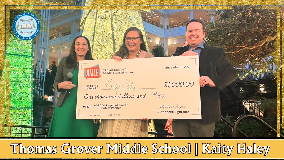 Congratulations to Kaity Haley on her well-deserved AMLE Award!  Your innovative work in enhancing student engagement and educational equity is a true inspiration. Here's to celebrating the amazing impact of #GirlsAndWomenInScience today and everyday! bit.ly/42RptCN #WWP