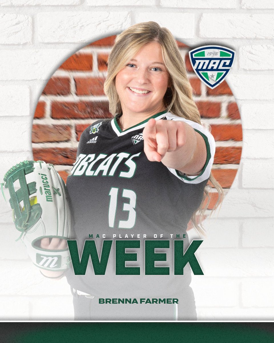 Congratulations Brenna on being named the MAC Player of the Week!

Read more: bit.ly/3WWPBbw

#OUohyeah