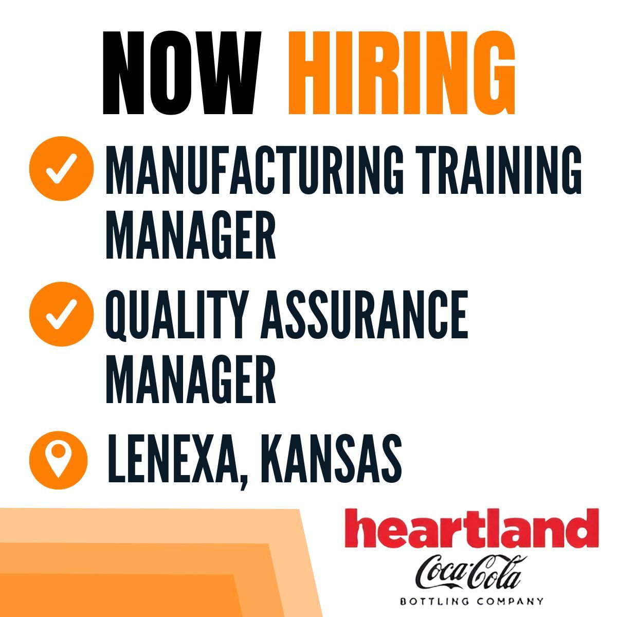 CareersInFood.com (@careersinfood) on Twitter photo Explore job opportunities at <a href="/HeartlandCoke/">Heartland Coca-Cola</a> in Lenexa, Kansas!
Open positions include a Manufacturing Training Manager and a Quality Assurance Manager.
Apply now: careersinfood.com/heartland-coca…
#ManagementJobs Explore job opportunities at <a href="/HeartlandCoke/">Heartland Coca-Cola</a> in Lenexa, Kansas!
Open positions include a Manufacturing Training Manager and a Quality Assurance Manager.
Apply now: careersinfood.com/heartland-coca…
#ManagementJobs