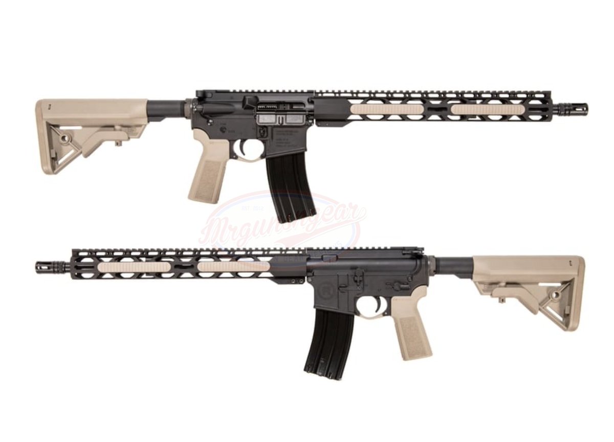 Radical AR15 with 16'' 5.56 nitrided mid-length barrel, MLOK free floated rail, full auto pocket cut lower, &amp; FDE B5 Systems stock/grip/trigger guard/MLOK covers for $384 shipped currently here: mrgunsngear.org/4hz2hOa