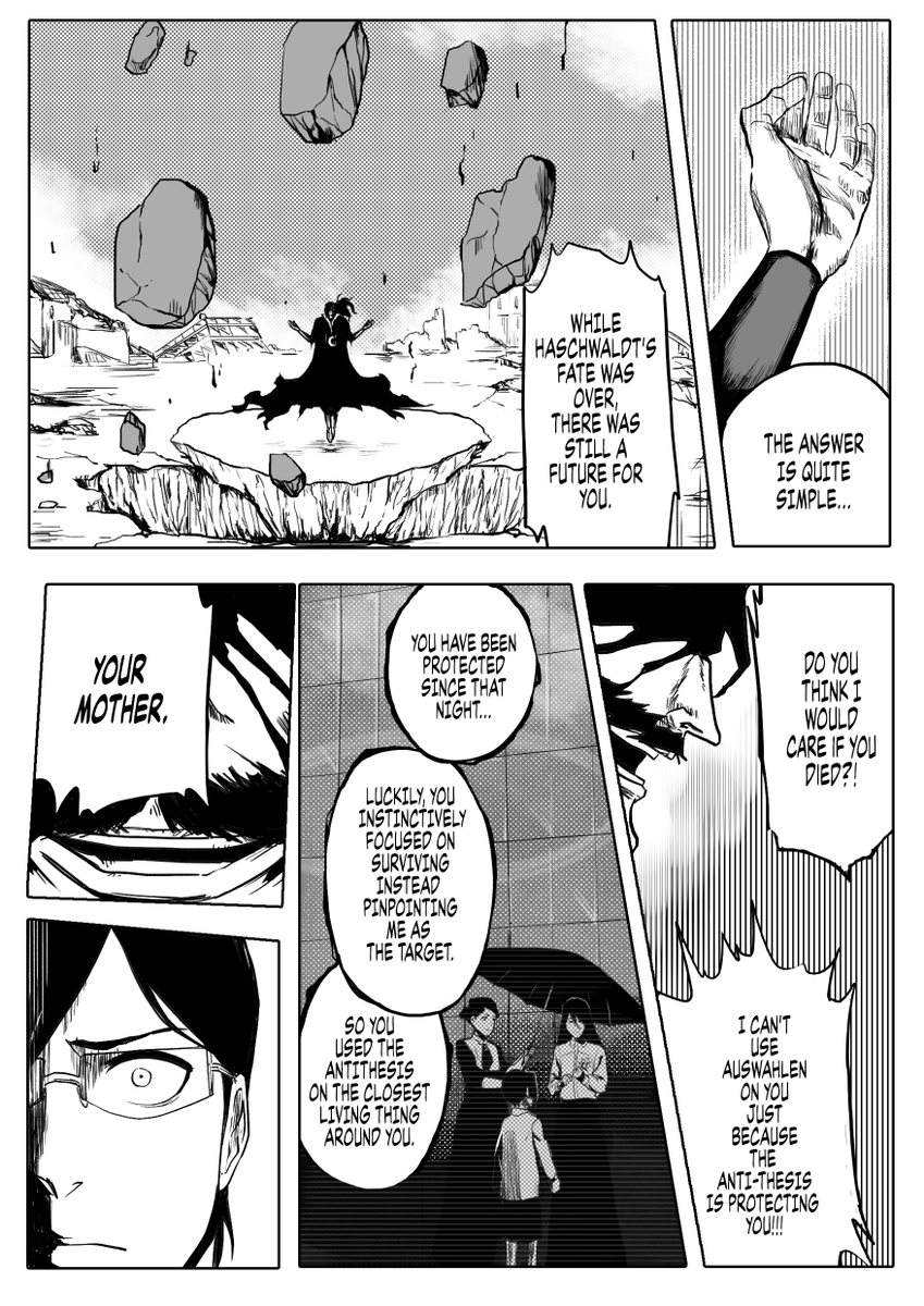 Maxfade_Art's tweet photo. I drew a few pages of "Alternative Ending" after a long time. To make it easier to remember, it starts with the latest page I drew. #BLEACH #bleachTYBW #fanart #manga https://t.co/vaOEHA6zbu