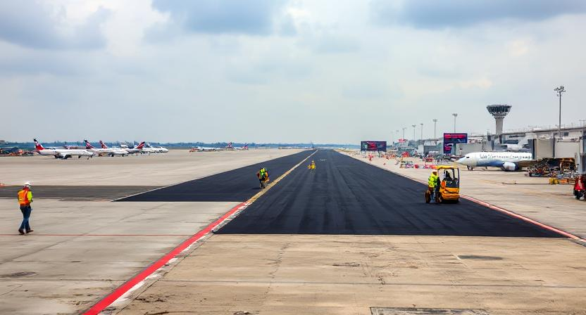 indianeagle's tweet image. Attention Passengers! From March 1 to July 15, flights will be suspended between 10 AM-6 PM at #LucknowAirport for runway recarpeting. This revamp will include a new taxiway &amp;amp; LED lighting. Heads up for fewer daily flights &amp;amp; flight schedule changes.  #FlightUpdates #TravelAlert