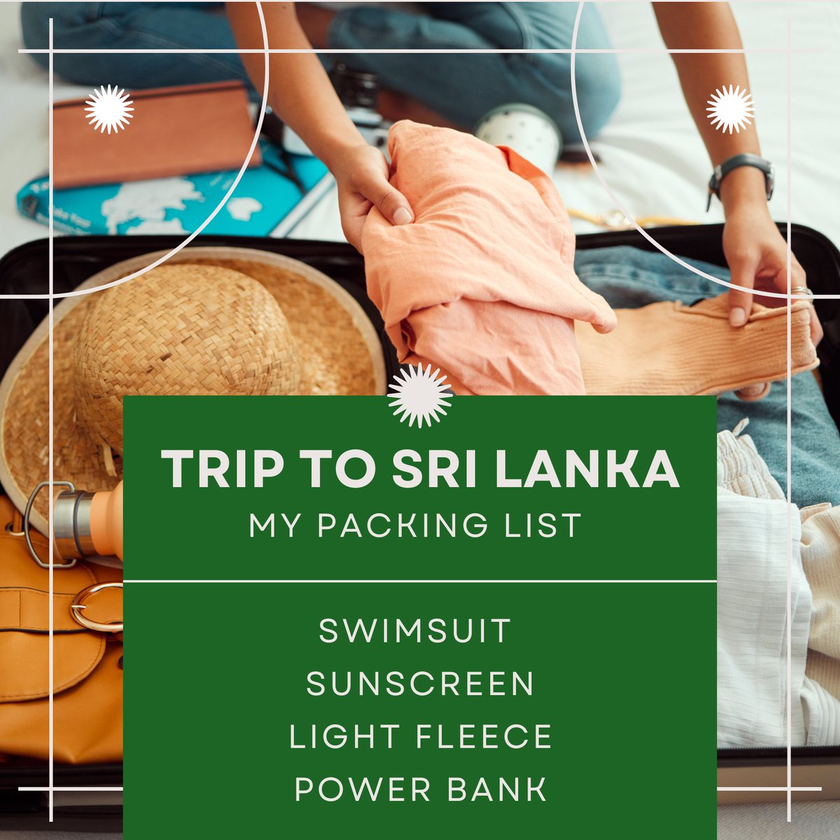 SLVOYAGES's tweet image. Packing for Sri Lanka? Think beyond the basics! 
🔹 Temple-ready? White clothes show respect.
🔹 Hill Country? Layers for cold mornings.
🔹 Beaches? Reef-safe sunscreen &amp;amp; water shoes.
📖 Full insider guide 👉pearl-of-the-indian-ocean.com/the-perfect-sr…

#SriLankaVoyages #TravelSriLanka #PackingSmart