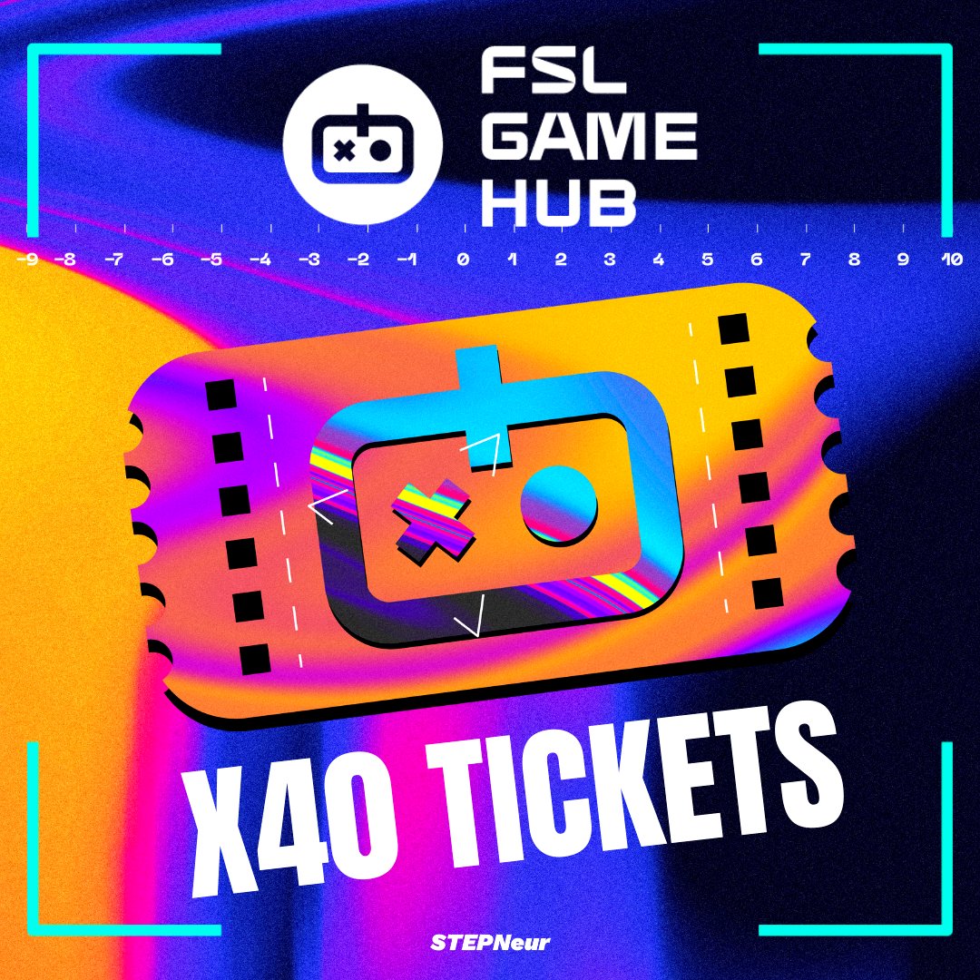 STEPNeur's tweet photo. 🎉 𝗚𝗜𝗩𝗘𝗔𝗪𝗔𝗬 𝗔𝗟𝗘𝗥𝗧! 🎟️🔥

🚀 The 𝗙𝗦𝗟 𝗚𝗮𝗺𝗲 𝗛𝘂𝗯 has arrived, and I'm celebrating with 𝟰𝟬 𝘀𝗰𝗿𝗮𝘁𝗰𝗵 𝘁𝗶𝗰𝗸𝗲𝘁𝘀 𝘂𝗽 𝗳𝗼𝗿 𝗴𝗿𝗮𝗯𝘀! 🏆

How to enter:
1️⃣ Follow @STEPNeur & @fslweb3
2️⃣ Join the 𝗙𝗦𝗟 𝗚𝗮𝗺𝗲 𝗛𝘂𝗯 on Telegram & hit "Start"! 👇
🔗https://t.co/VMTIKHjnwE
3️⃣ Like 💙 and RT 🔂
4️⃣ Tag 𝟯 𝗳𝗿𝗶𝗲𝗻𝗱𝘀 to spread the word!
5️⃣ Drop a 𝘀𝗰𝗿𝗲𝗲𝗻𝘀𝗵𝗼𝘁 𝗼𝗳 𝘆𝗼𝘂𝗿 𝗽𝗿𝗼𝗳𝗶𝗹𝗲 in the comments with #FSLGameHub

Let's go! 🚀