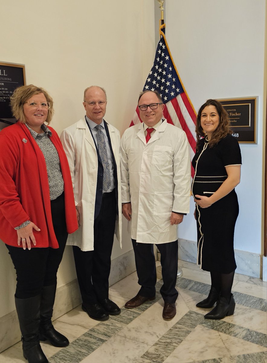 NMA at Work in D.C.!
Our delegation is representing Nebraska physicians at the <a href="/AmerMedicalAssn/">AMA</a>’s National Advocacy Conference, meeting with legislators and fighting to strengthen and protect Medicare. 💪 #AMANAC #NMAAdvocacy