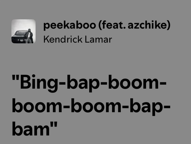 some of the realest shit kendrick ever said...
