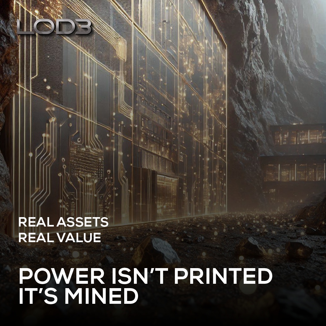 LOD3 (@lode_one) on Twitter photo Power isn’t printed—it’s mined.
Real assets, real backing, real value. The LOD3 Protocol is changing the game. 
Start now at LOD3.fi
#LOD3 #wealth #defi #money #power #mining Power isn’t printed—it’s mined.
Real assets, real backing, real value. The LOD3 Protocol is changing the game. 
Start now at LOD3.fi
#LOD3 #wealth #defi #money #power #mining