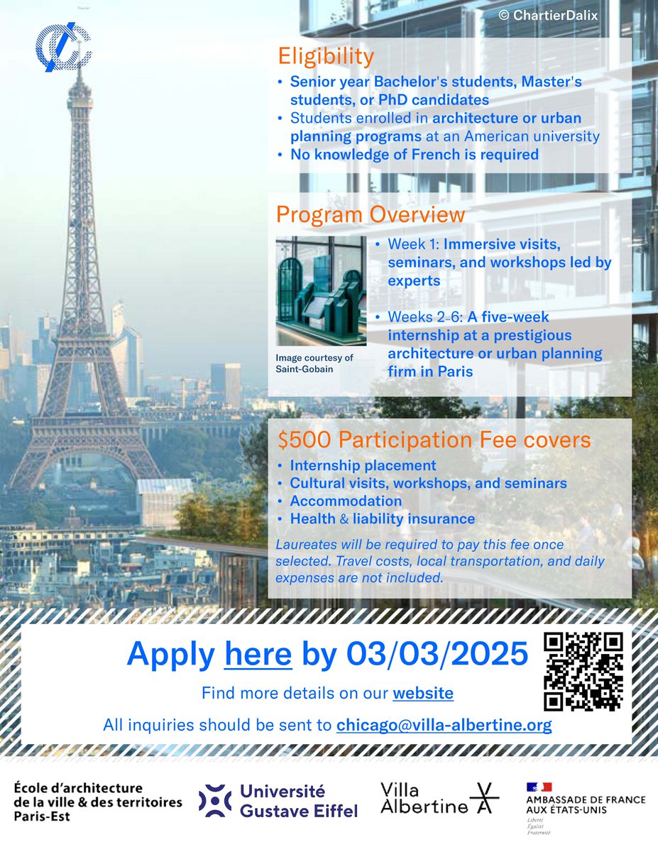 Link to apply: villa-albertine.org/frenchculture/…