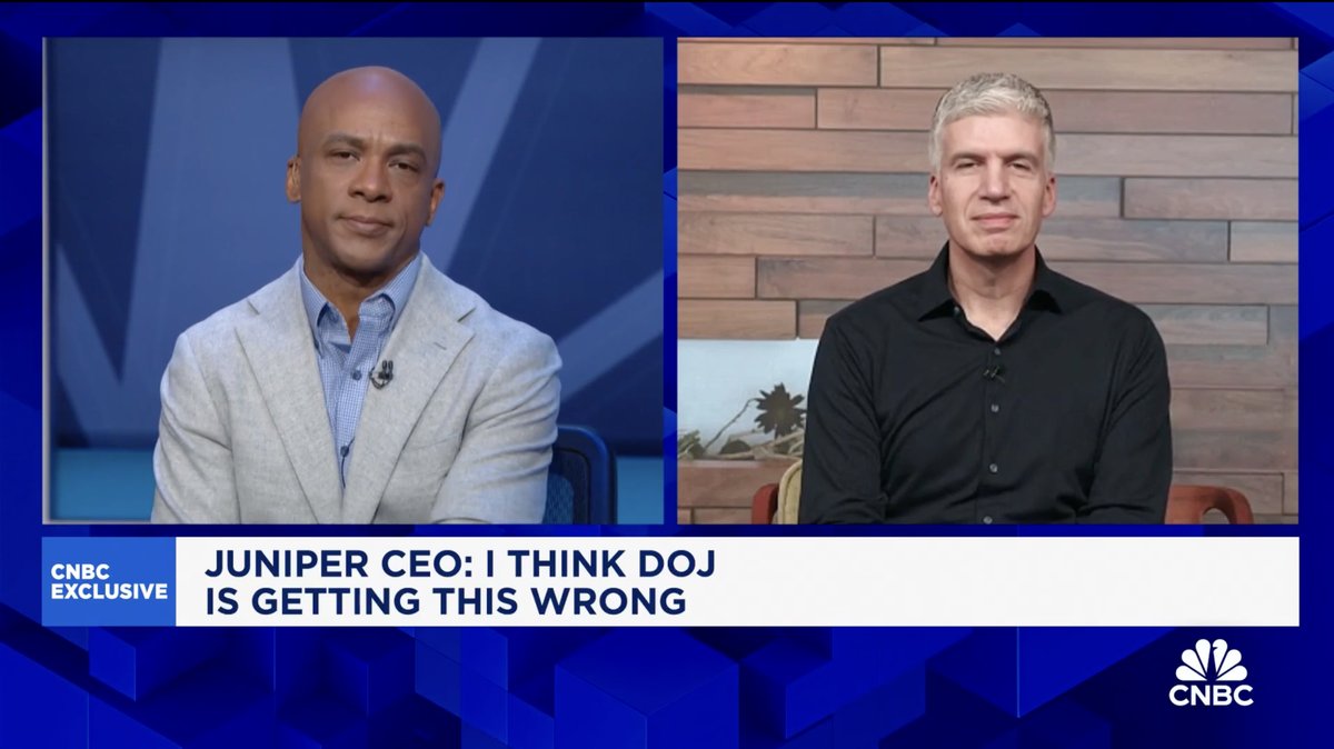 Juniper Networks (@junipernetworks) on Twitter photo ICYMI: CEO, <a href="/ramirahim/">Rami Rahim</a>, weighs in on the future of tech & the power of innovation.
Watch the full interview with <a href="/CNBCOvertime/">CNBCOvertime</a>: juni.pr/4aRP3tz ICYMI: CEO, <a href="/ramirahim/">Rami Rahim</a>, weighs in on the future of tech & the power of innovation.
Watch the full interview with <a href="/CNBCOvertime/">CNBCOvertime</a>: juni.pr/4aRP3tz