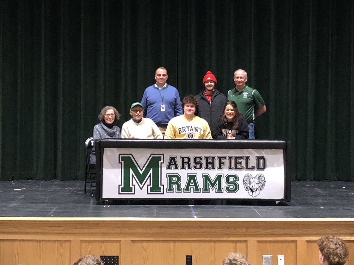 Congratulations to Brady Crowley who signed his letter to continue his athletic and academic career in football at Bryant University.