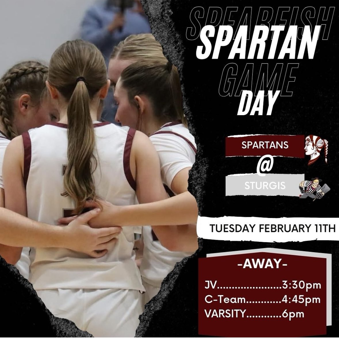 Kate Scharf (@kate_scharf8) on Twitter photo Back at it!! #Gameday #rivalry #WEWILL <a href="/SpartanGBB/">Spearfish Spartans GBB</a>
🆚: Sturgis Brown Scoopers
📍: Sturgis, SD
🏟️: SBHS West Gym
🕰️: 6pm MT
📺: youtube.com/live/UwrE3ZshX… Back at it!! #Gameday #rivalry #WEWILL <a href="/SpartanGBB/">Spearfish Spartans GBB</a>
🆚: Sturgis Brown Scoopers
📍: Sturgis, SD
🏟️: SBHS West Gym
🕰️: 6pm MT
📺: youtube.com/live/UwrE3ZshX…