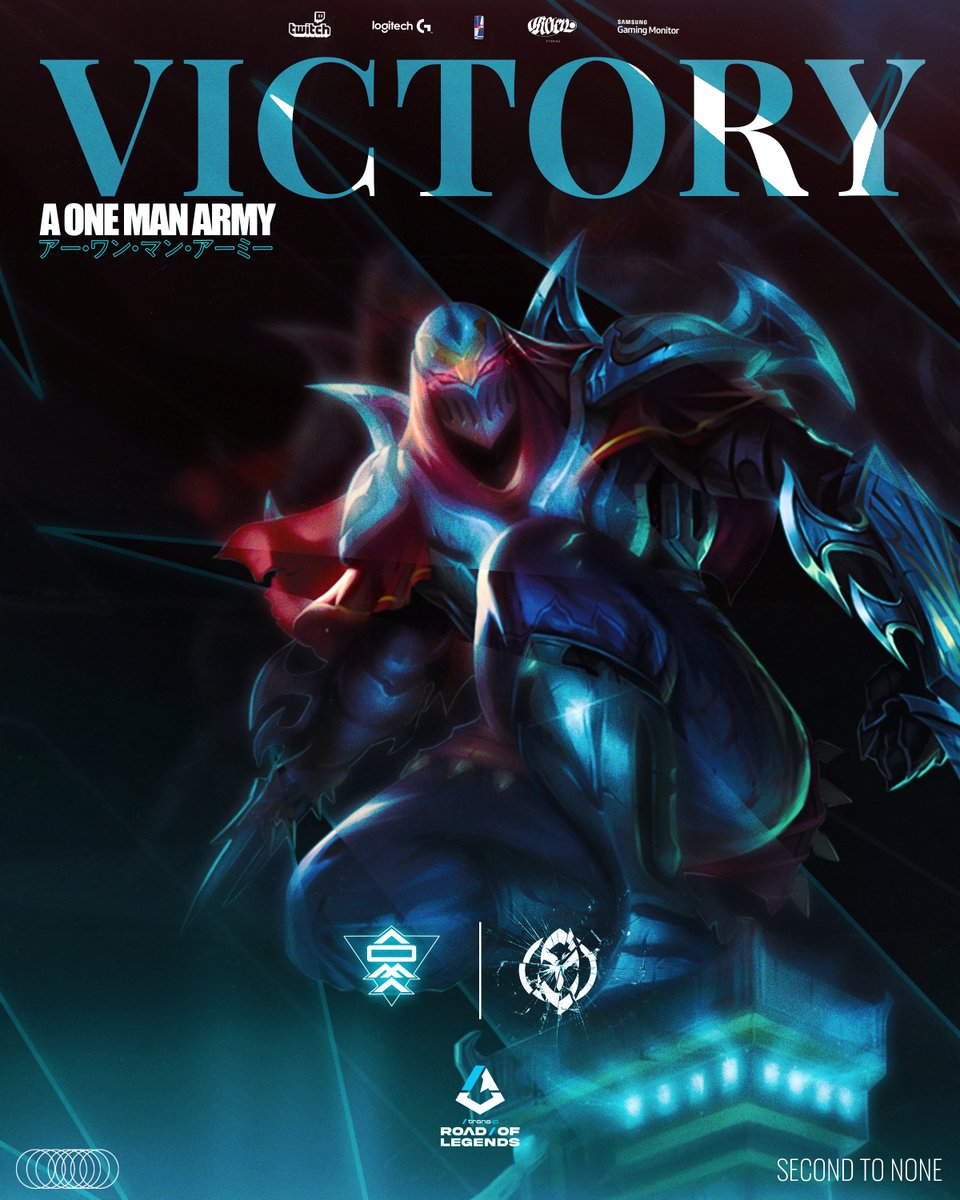 First game of <a href="/RoadOfLegends/">TransIP Road Of Legends</a>, First win!🫡 

Close series 🆚 <a href="/ouat_lol/">Once Upon A Team</a> 

Onto the next! 
#SecondToNone #WeMarch #Vic #LeagueOfLegends