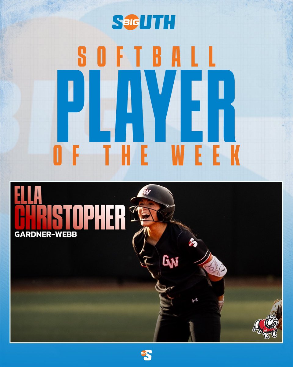 Have yourself an Opening Weekend, Ella Christopher! Big South Player of the Week AND current national leader in batting average at .769 🤩😤

This girl is on fire 🔥