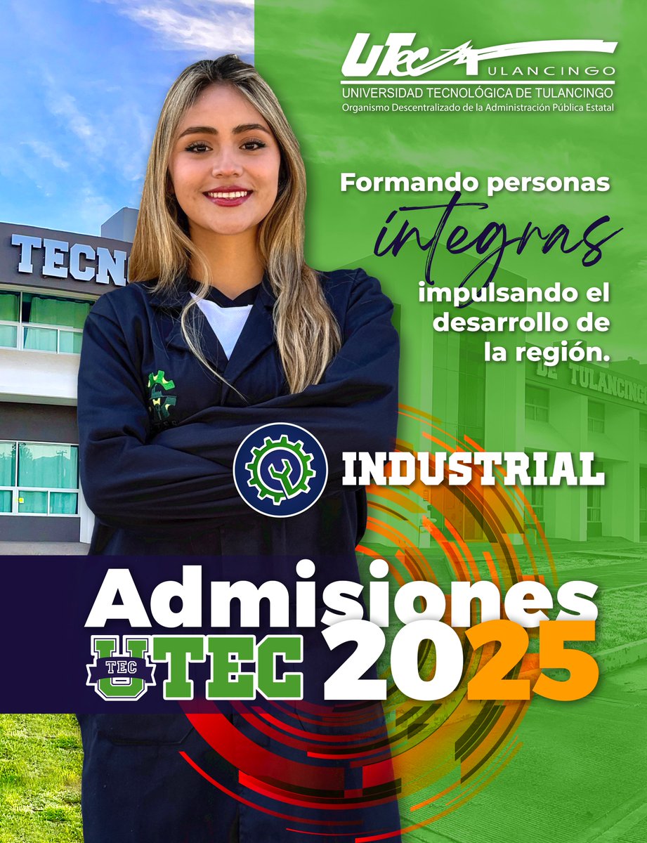 utec_tgo's tweet image. ⚙️📈 ¡Conviértete en un líder de la industria con Ingeniería Industrial en la UTEC! 🚀🏭

📍 Más información: 
🌐  utectulancingo.edu.mx
📧 admisionesutec@utectulancingo.edu.mx
📞 775 689 0060 ext. 1170, 1171, 1551

#AdmisionesUTEC2025 #SomoSHalcones #SomosUTEC