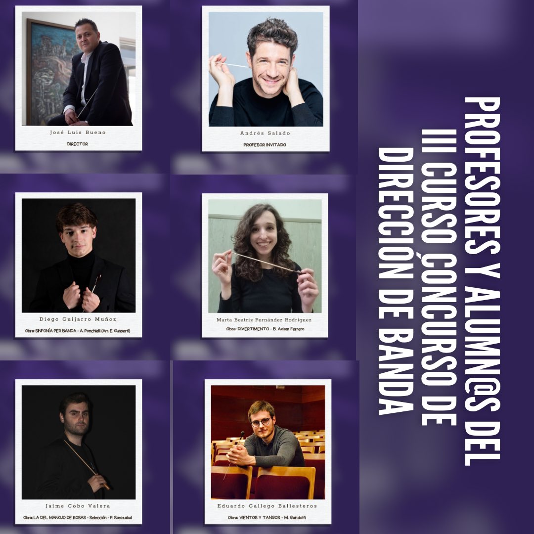 🎶 ¡Ya tenemos a los participantes seleccionados para el Curso-Concurso 2025 de Dirección!

La selección no ha sido fácil, pero finalmente estos son los afortunados que podrán mostrar su talento en el escenario.

#TúhacesBanda #BMG #Confluencias #Getafe #Música #Cultura