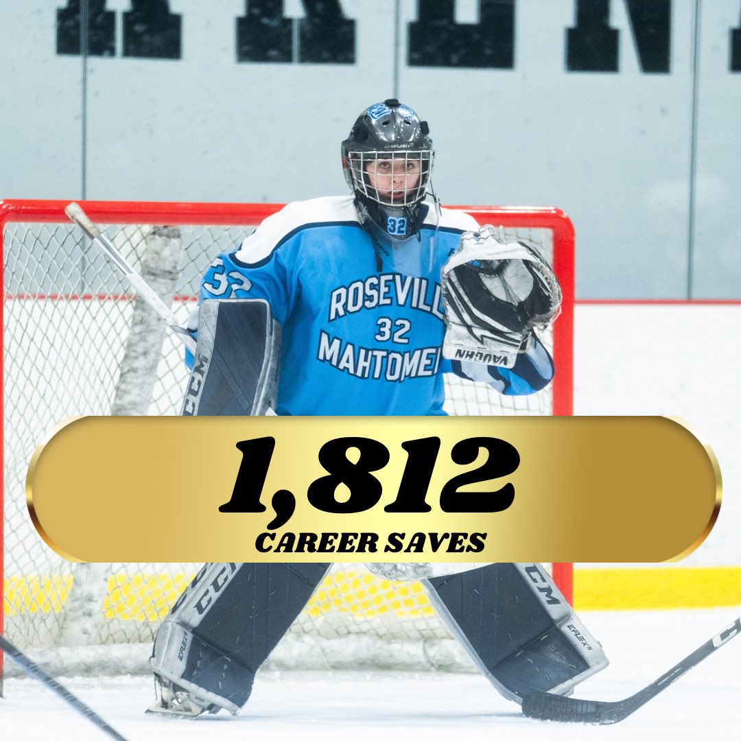📣Congratulations to Senior goaltender Lily Peterfeso on achieving 1,812 saves in just 3 season!