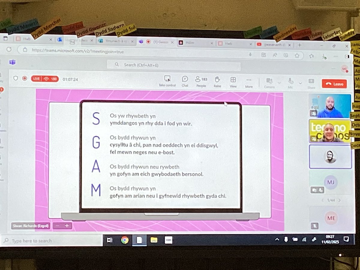 pantpastynog's tweet image. Roedd Bl5a6 wedi mwynhau gwrando a chymryd rhan yn gwasanaeth #DiogelwchYWe heddiw.Diolch @e_sgol am rannu neges bwysig.Y5&amp;amp;6 pupils enjoyed listening and taking part in today&apos;s #SaferInternetDay assembly. It’s important to keep safe online and be wary of scammers👏💻@Technocamps