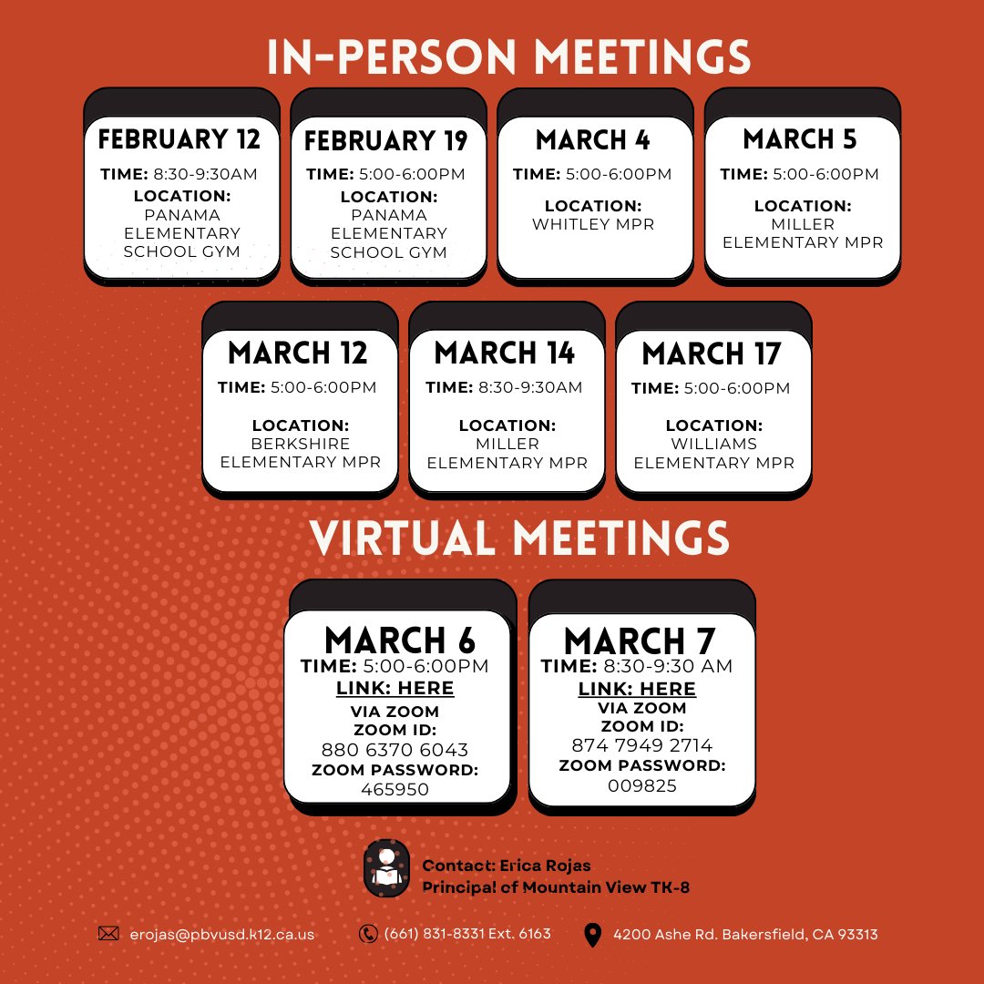 PBVUSD's tweet image. We are excited to announce that beginning in the 25-26 academic school year our district will be offering a Dual Language Immersion (DLI) Program at Mountain View TK-8.
Join us at one of our in-person or virtual informational meetings!