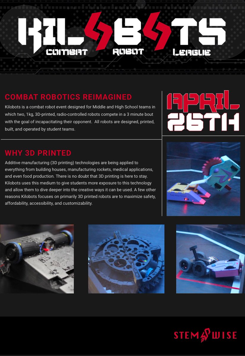Kilobots is BACK! ⚙️🤖 STEM Wise is bringing another epic season of robotics battles! Middle &amp; high school teams—registration closes Friday! Don’t miss your shot to build, battle &amp; win. Sign up now: kilobots.stemwise.net. #Kilobots #STEM #Robotics #STEMWise