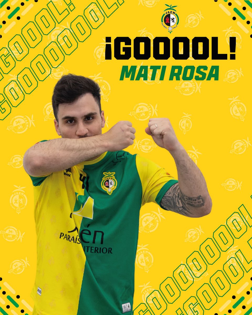 ⏱️ 45' | 3 - 2 | <a href="/JaenFS/">Jaén Paraíso Interior FS</a> - <a href="/FCBfutbolsala/">Barça Futbol Sala</a>

⚽️ ¡GOOOOOOOL! ¡<a href="/MatiiRosa/">Matii Rosa</a>!

🎙️ QUÉ SI QUÉ SIIIIIIII

📺 <a href="/teledeporte/">Teledeporte</a>

#SomosJaén💛 #CopaDelReyFS #JaénBarça
