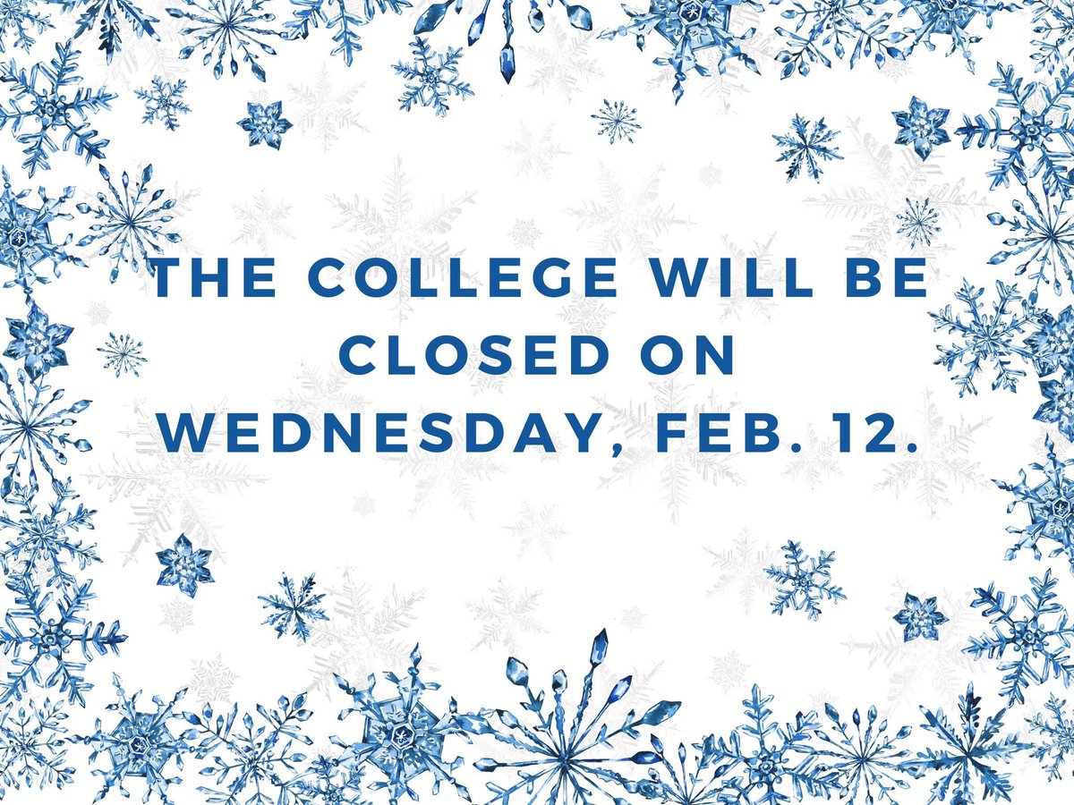 Due to the forecasted inclement weather, KCC classes will be canceled and facilities will be closed on Wednesday, Feb. 12. This includes extension centers. Check Canvas for assignments or instructions from professors.