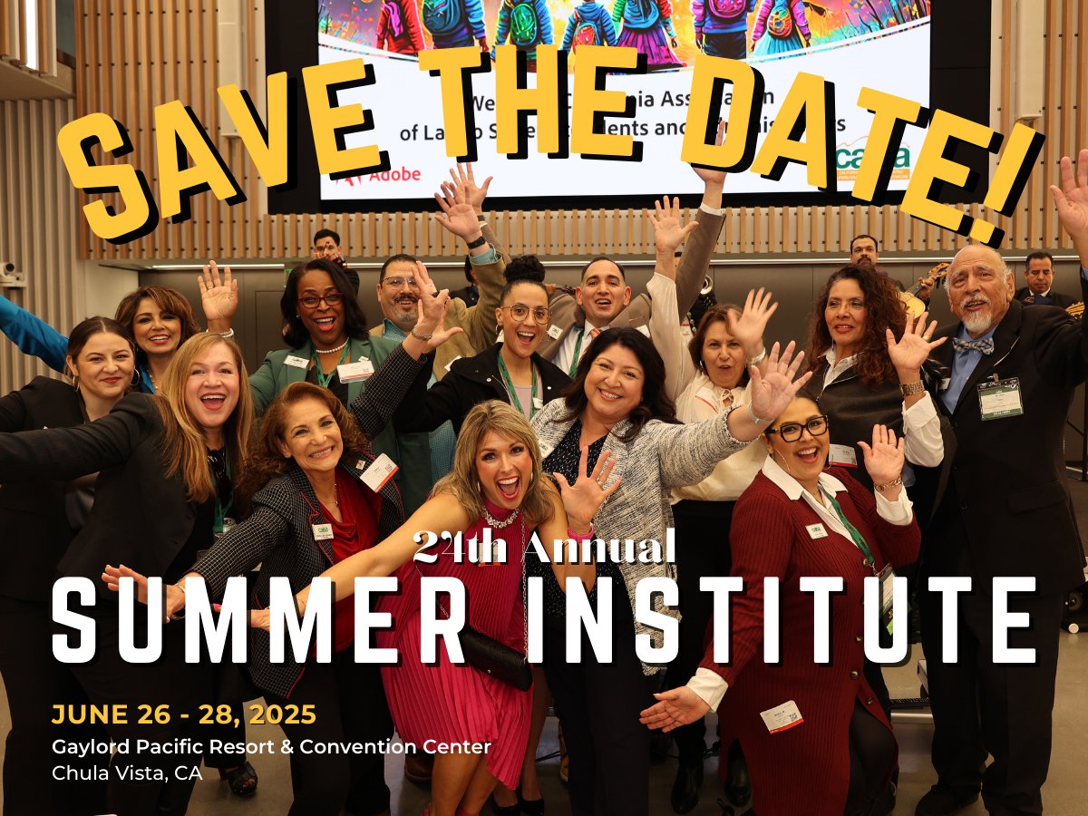 #CALSAFamilia, the journey continues! 🌟 We're thrilled to share the Save the Date for our 24th Annual Summer Institute! ☀️✨ Let’s build on the culture, community, and corazón we cultivated at the aPODERar Symposium and keep the momentum going! Full details coming soon!