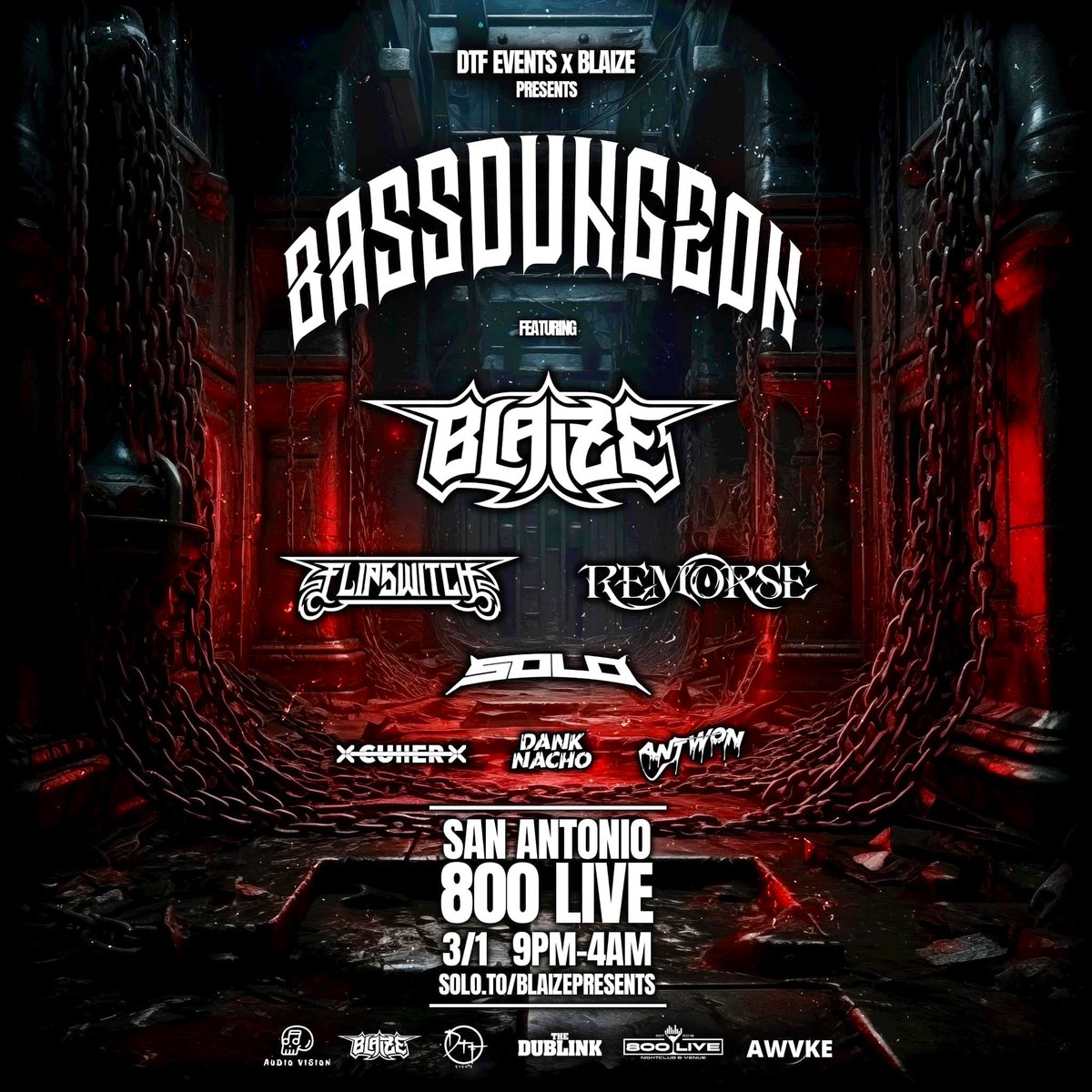 Bass Dungeon 👹
March 1st in San Antonio 👾