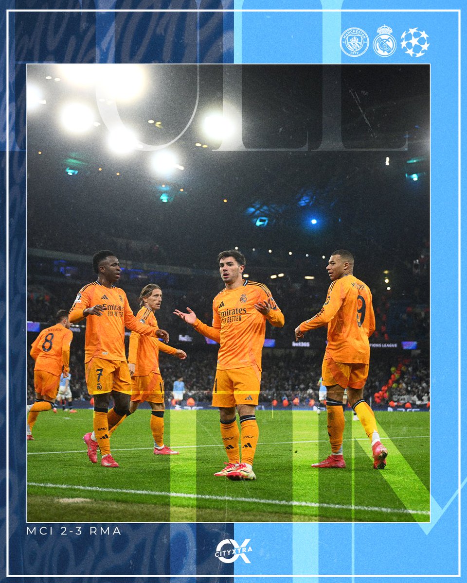 Another pathetic late collapse from #ManCity in the #UCL and we head to Madrid next week behind. 🤢❌
