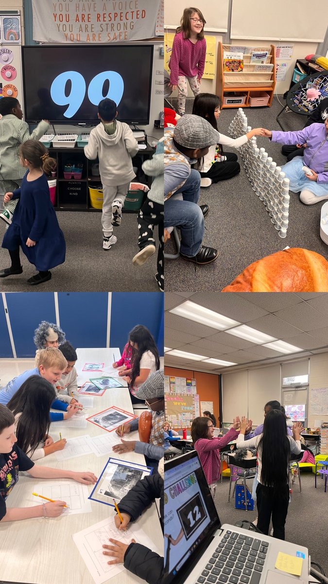 MrsOmilian's tweet photo. 100th day fun for 100 days of 3rd grade!💯 @PrincipalKWayne @1WarrenCoNJDOE https://t.co/jLurfjEteZ