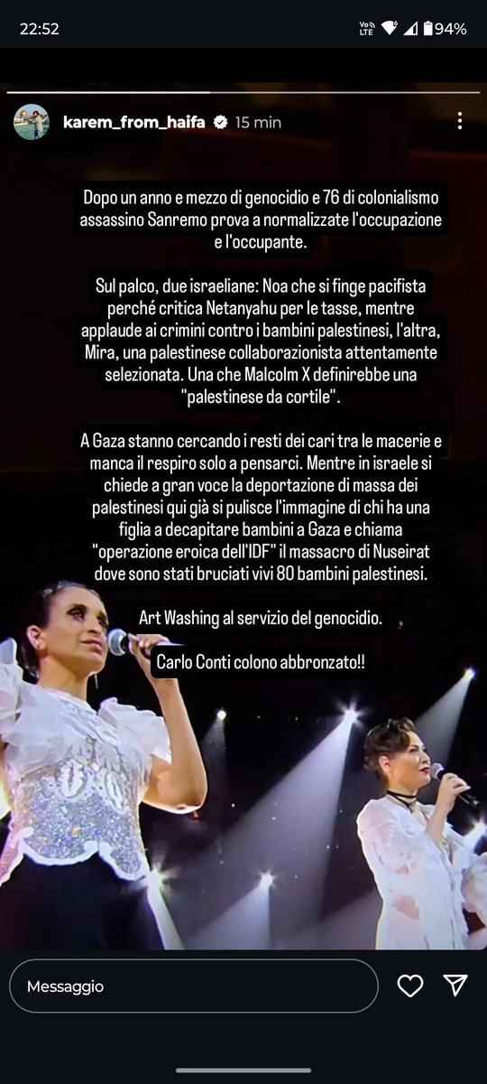 CloGiacomo's tweet photo. #Sanremo2025 https://t.co/dTFsA5cuHU