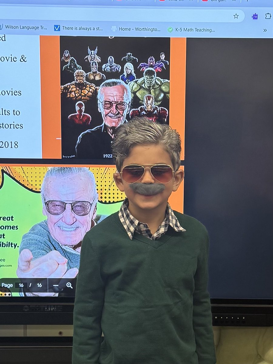 Monica Moriarty (@mrsmoriarty10) on Twitter photo It was a pretty awesome day in second grade getting visited by Elvis, Stan Lee and many other famous Americans. #itsworthit <a href="/WilsonHillElem/">Wilson Hill Elem</a> <a href="/wcsdistrict/">Worthington Schools</a> It was a pretty awesome day in second grade getting visited by Elvis, Stan Lee and many other famous Americans. #itsworthit <a href="/WilsonHillElem/">Wilson Hill Elem</a> <a href="/wcsdistrict/">Worthington Schools</a>