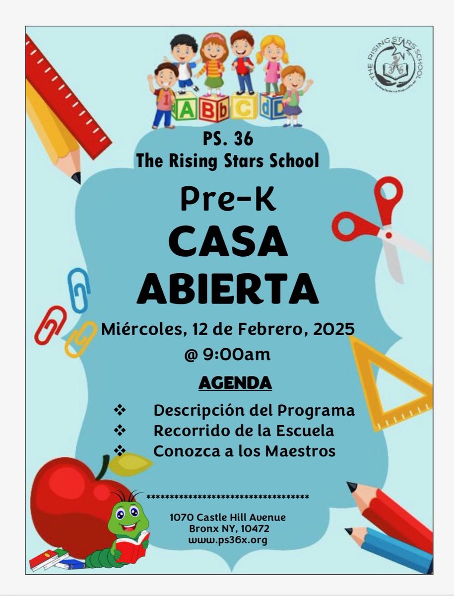 Families of kids born in 2021, applying for the Pre-K program for the 2025-2026 school year, please join us in person tomorrow, Wednesday, February 12th @9:00am for our Open House. We hope to see you there!