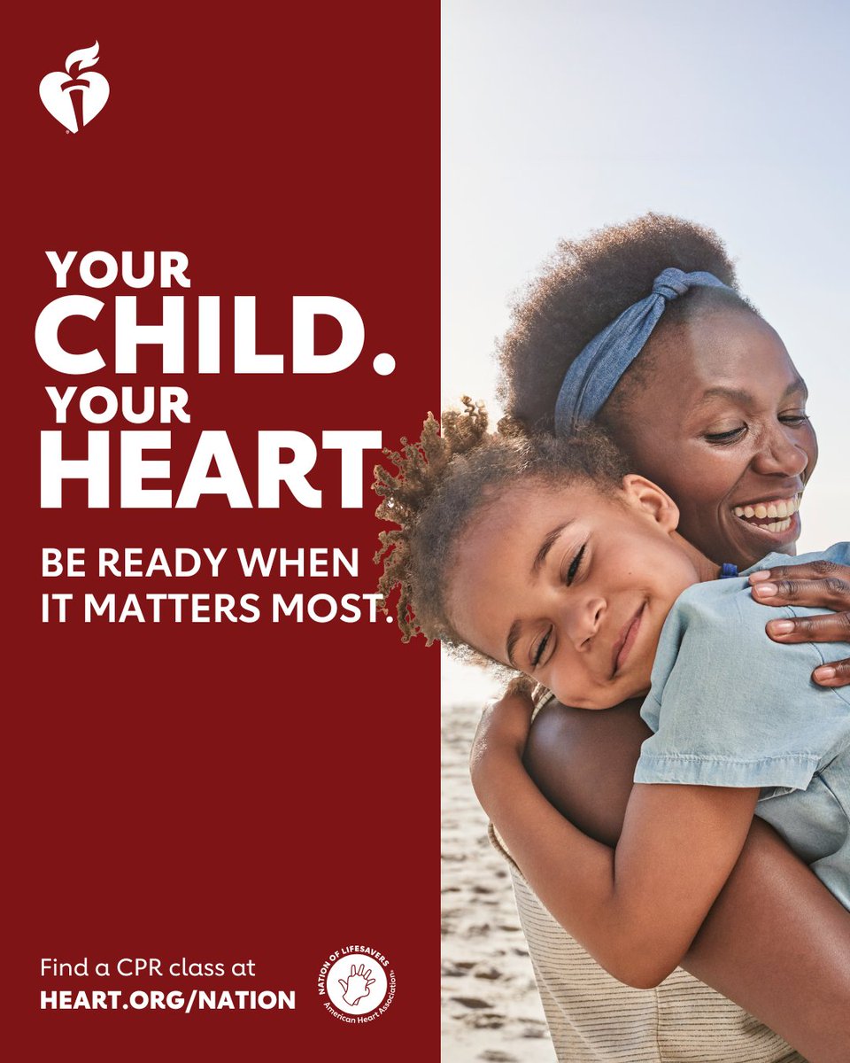 More than 23,000 children experience cardiac arrest outside of the hospital each year. CPR could save their life. Learn CPR today so you can be ready when it matters most. #HeartMonth #NationofLifesavers