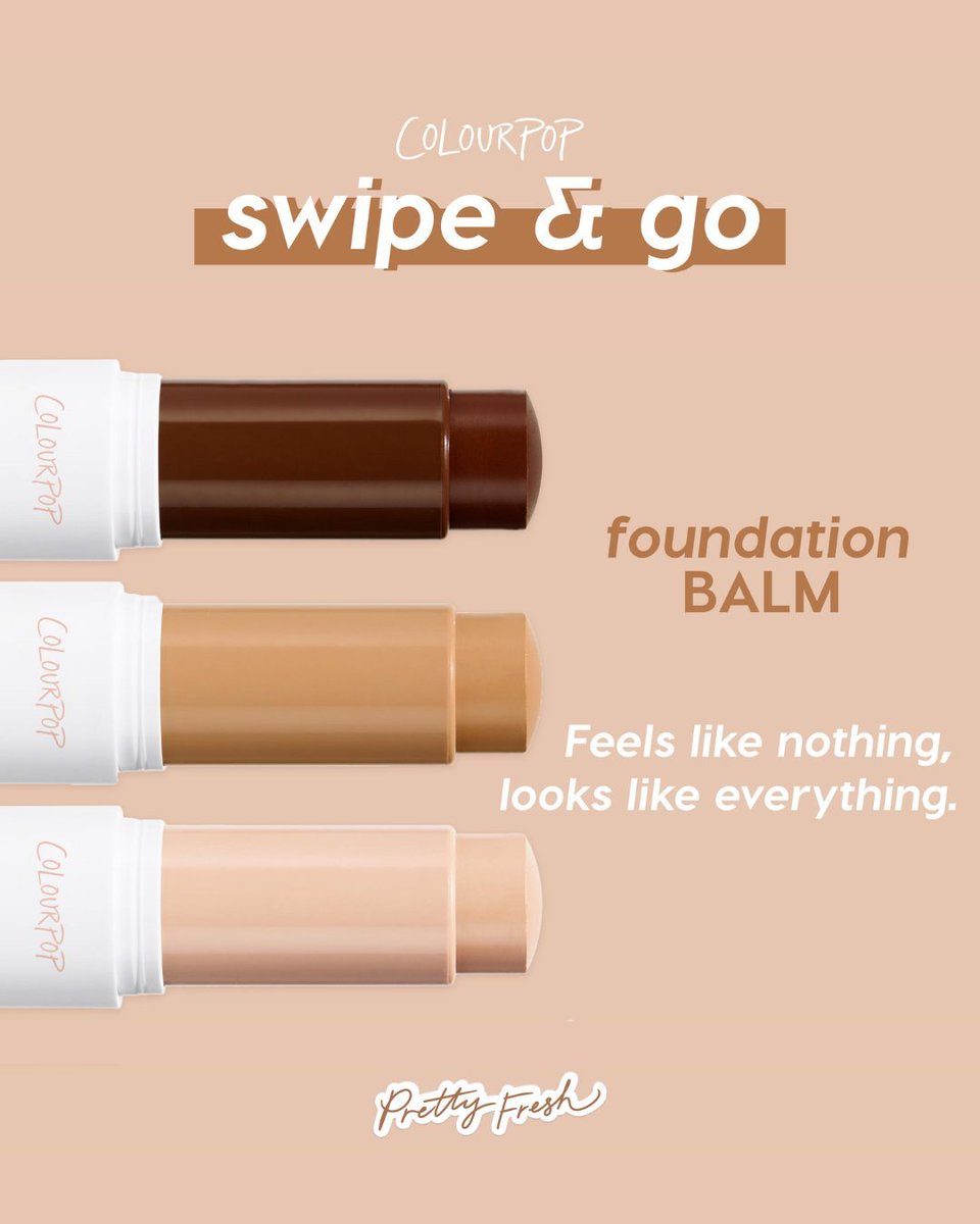 Feels like nothing, looks like EVERYTHING! 🤎✨ Our NEW Pretty Fresh Foundation Balm is perfect for lightweight, on-the-go looks to create a blurred second-skin finish! ☁️