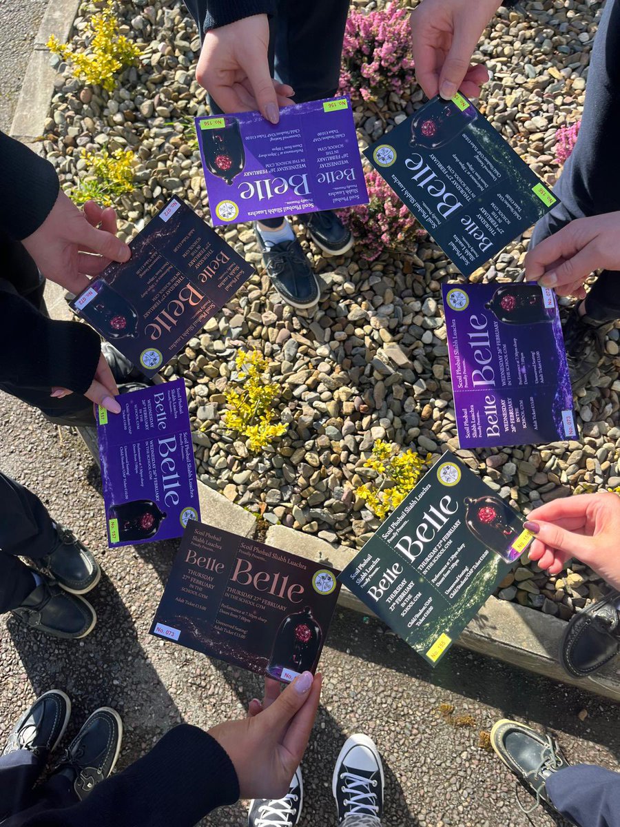 SPSL_Rathmore (@spsl_rathmore) on Twitter photo 🎟️ Tickets for our fabulous musical production ‘Belle’ which takes place on Wed 26th and Thurs the 27th of Feb are available every day at lunchtime outside the staff room by -
➡️ Calling into the office between 9am-4pm
➡️ Phone - 064-7758135
➡️ email - admin@spslrathmore.ie 🎟️ Tickets for our fabulous musical production ‘Belle’ which takes place on Wed 26th and Thurs the 27th of Feb are available every day at lunchtime outside the staff room by -
➡️ Calling into the office between 9am-4pm
➡️ Phone - 064-7758135
➡️ email - admin@spslrathmore.ie
