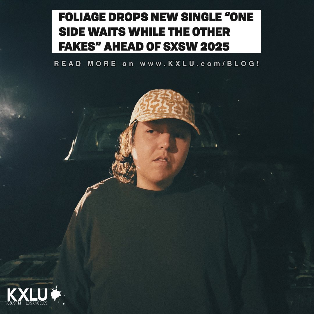 ✧ NEW TRACK ALERT! ✧ “Foliage Drops New
Single 'One Side Waits While The Other Fakes’ Ahead
of SXSW 2025” —&gt; read more on KXLU Blog!
Link: kxlu.com/2025/02/11/fol… !
✧
✍️: Teia Ciornei
📷: Christopher Madrid