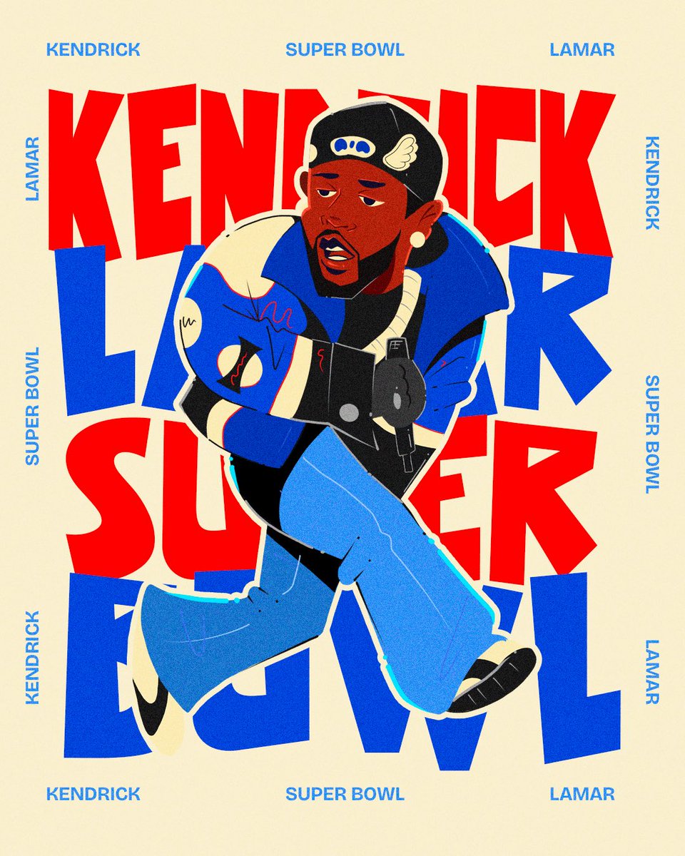Guusart's tweet photo. GOAT 🐐🐐 @kendricklamar 

#kendricklamar #gnx #halftimeshow #art #superbowl #notlikeus #kdot #drawing #sketch #artwork #illustration #digitalart #digitalsketch https://t.co/n3DHn6Jg2m
