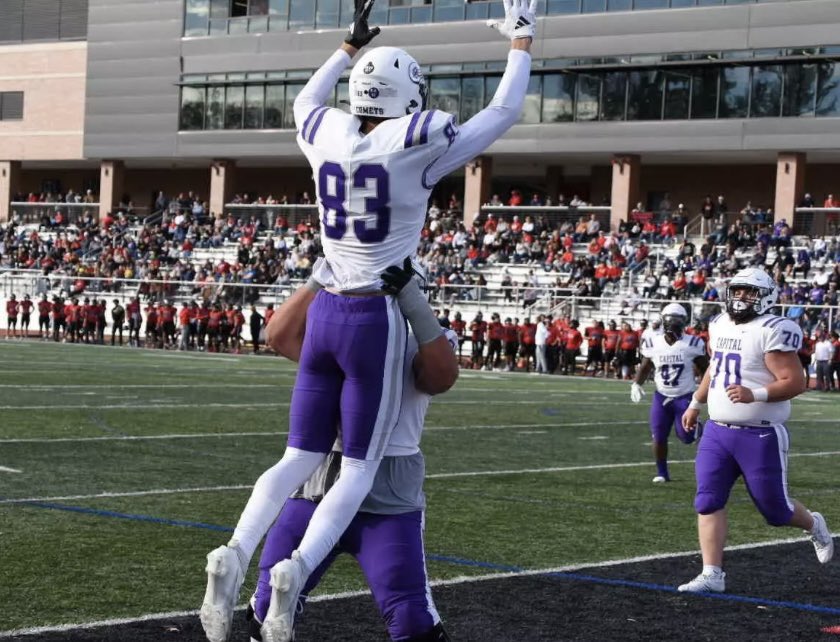 Blessed to have received my third collegiate offer to play football at Capital University. Thank you to Coach Alexander and the rest of the staff for this opportunity! 
<a href="/Coachcalexander/">Charles Alexander</a> 
<a href="/CapitalU_FB/">Capital University Football</a> 
<a href="/peabodyvarsity/">Peabody Varsity Football</a>